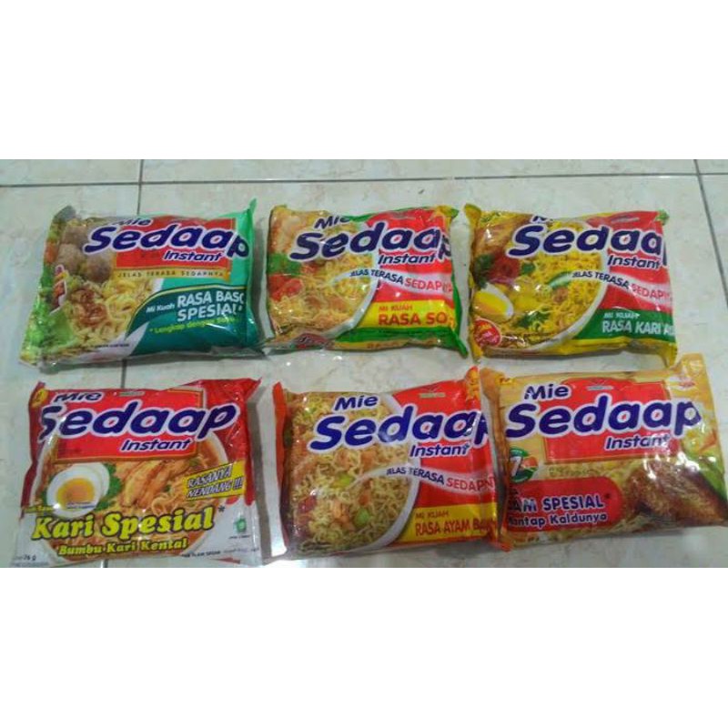 

Mie sedaap kuah all varian rasa