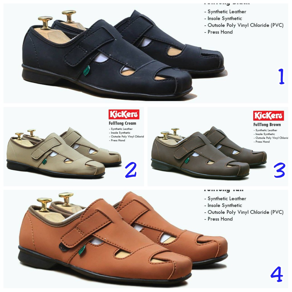 Sepatu Kasual Pria Kickers FullTong Nyaman Main Kerja Pansus Trendy Terkini © Cap 015 [Satipa_Store]