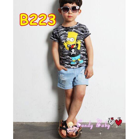 B223 SETELAN BAJU PENDEK ANAK CANDY BABY