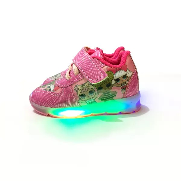 SEPATU ANAK PEREMPUAN 1-5 TAHUN LED LAPU LOL TRENDY
