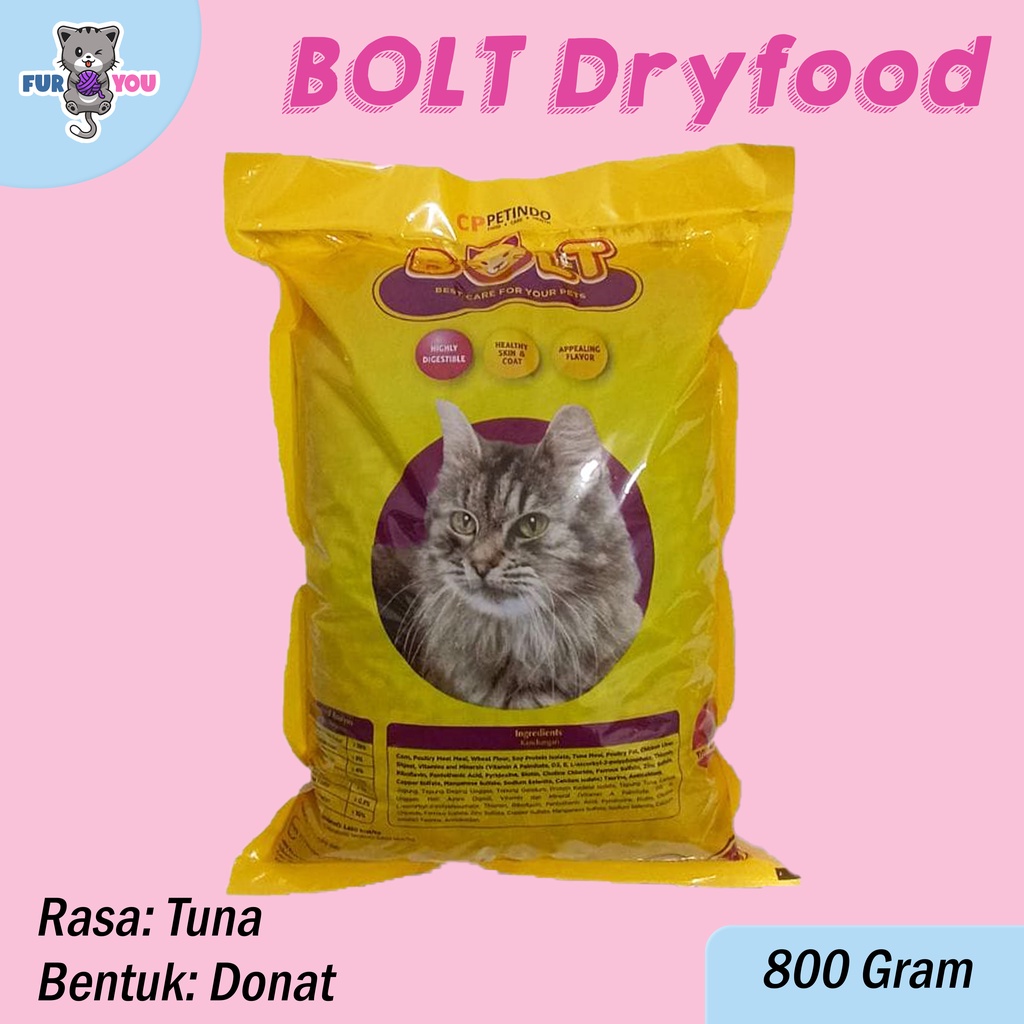 Bolt Dryfood Makanan Kering untuk Kucing