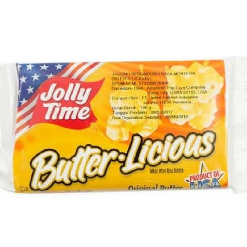 

JOLLY TIME BUTTER LICIOUS 100GR