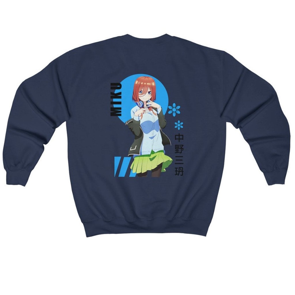 Crewneck Miku Nakano Kawaii Anime Go-toubun no Hanayome