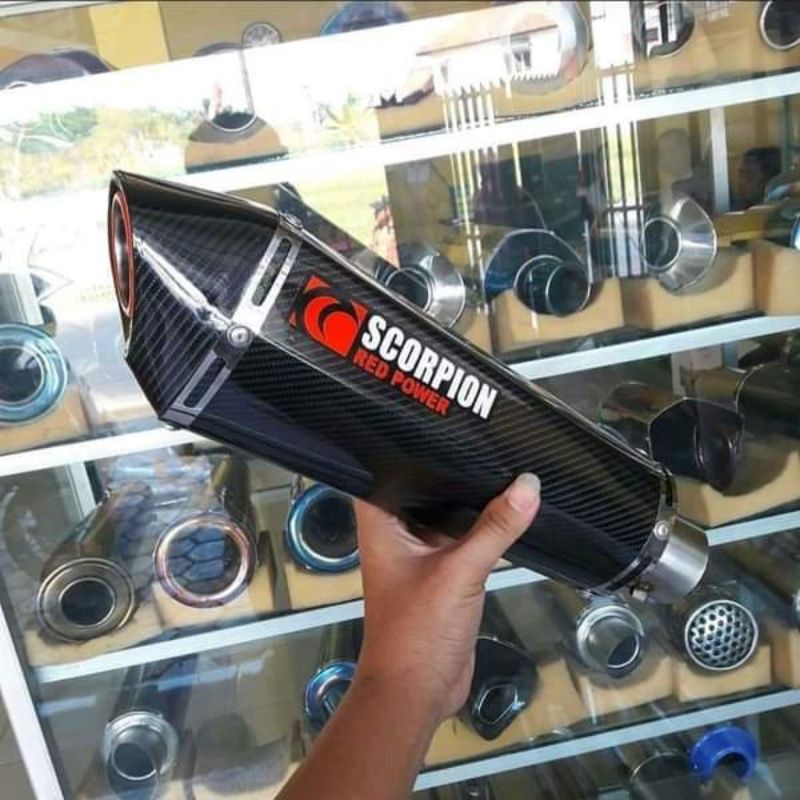 Knalpot Racing Scorpion Red Power (Silincer Only)
