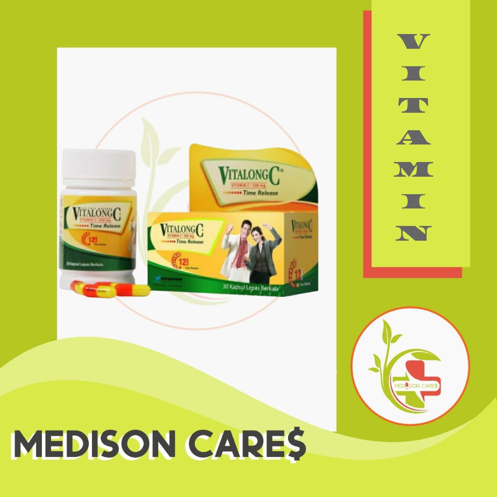 vitalong c botol vitamin | isi 30