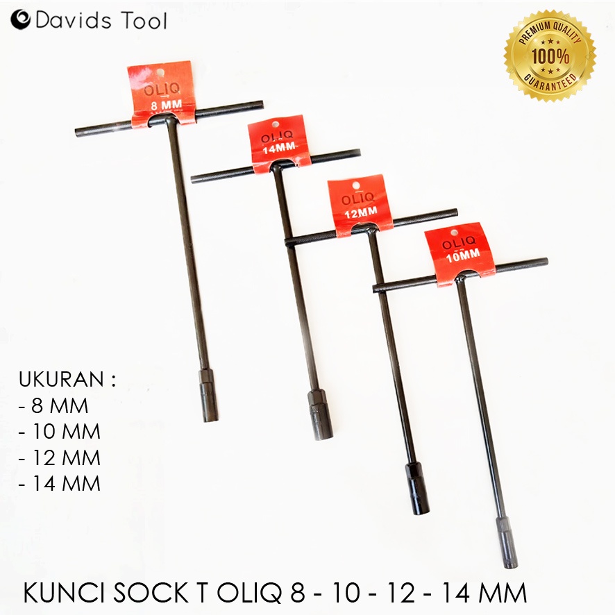 Kunci Sock Sok Shock T OLIQ 8 10 12 14 mm