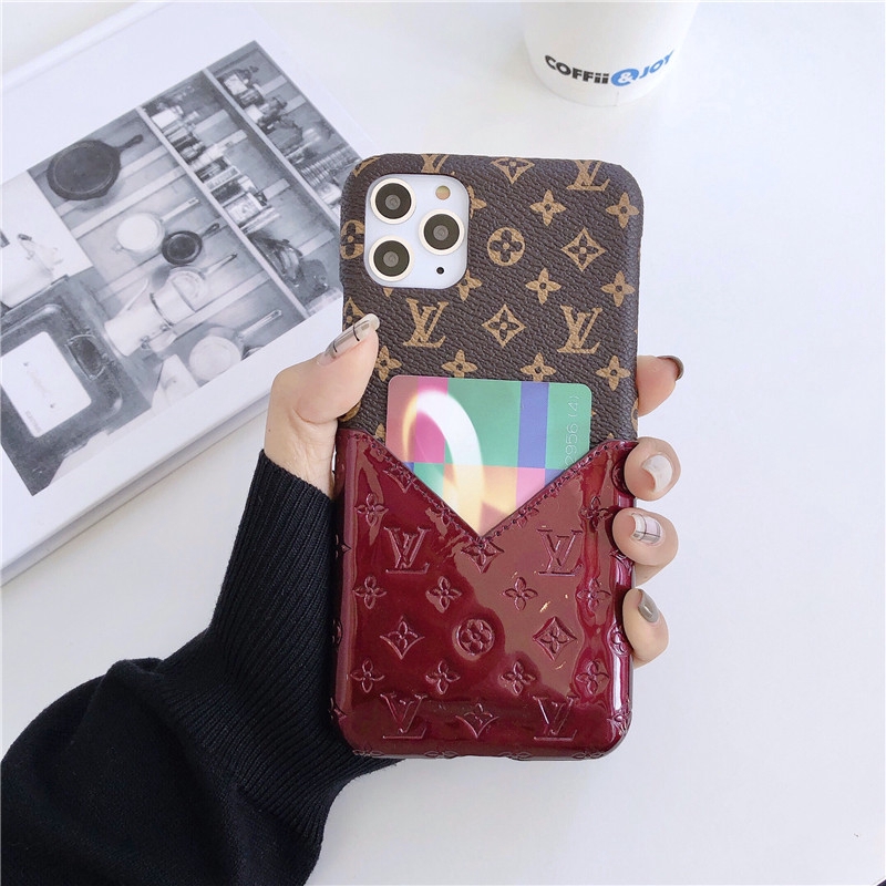 Case Anti Jatuh Desain LV untuk Iphone I 7 I 8 Plus X Xs