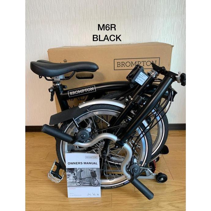 Sepeda Lipat Brompton ORIGINAL Stock Terbatas - M6R Black - Hitam