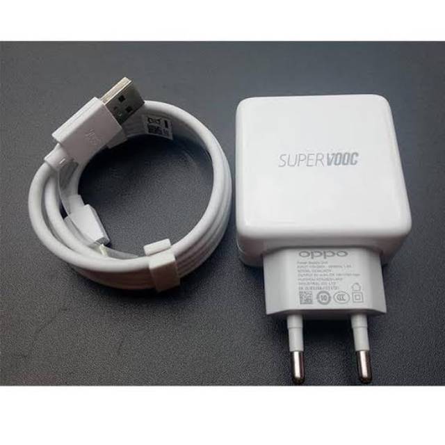 Charger OPPO R17 SUPER VOOC TYPE C ORIGINAL 100% Support Fashcharging