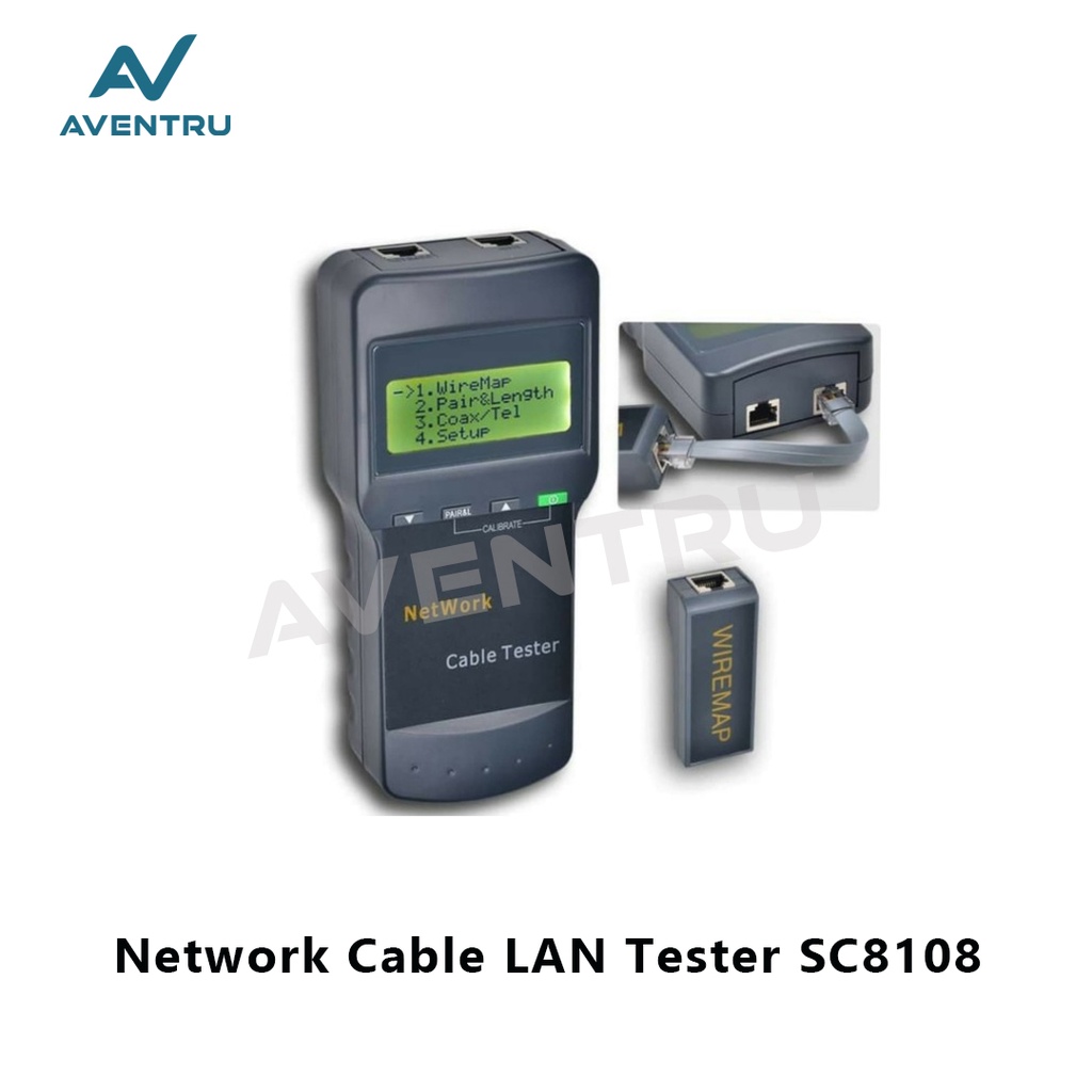 Network Cable Tester Digital SC8108 LCD CAT5 RJ45 LAN Kabel Tester
