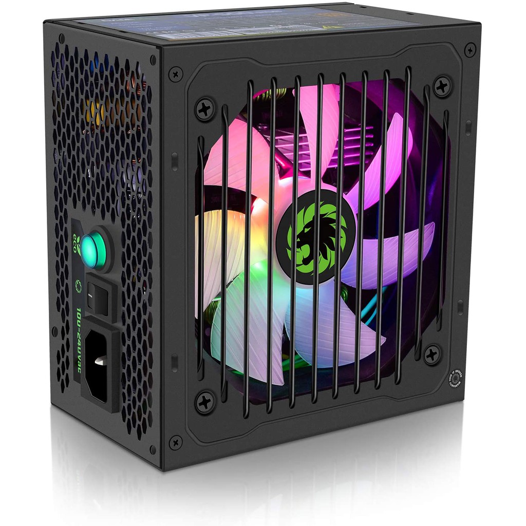 GAMEMAX PSU VP500 RGB - 500 Watt 80+ EffIciency 80 PLUS 12cm Fan RGB