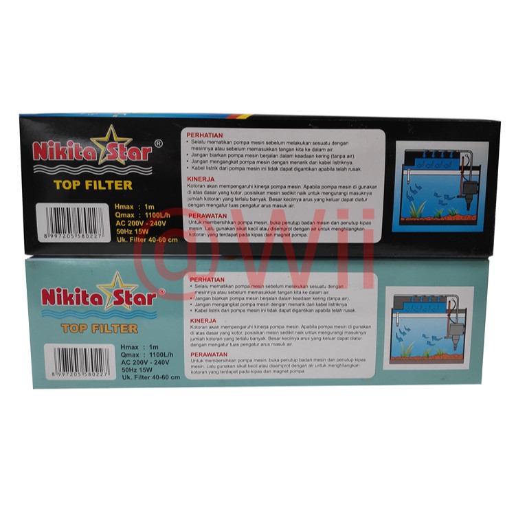 nikita star ns-666 ns666 ns 666 top filter atas aquarium aquascape