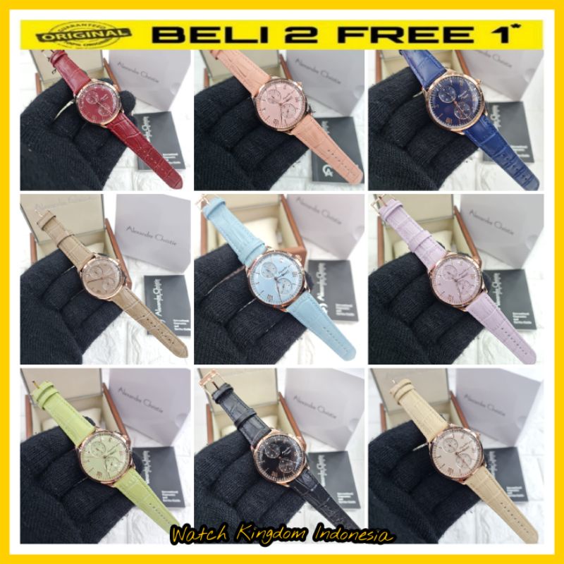 Terbaru Jamtangan wanita Alexandre christie ac2943 / ac 2943 / 2943 Original garansi resmi 1thn