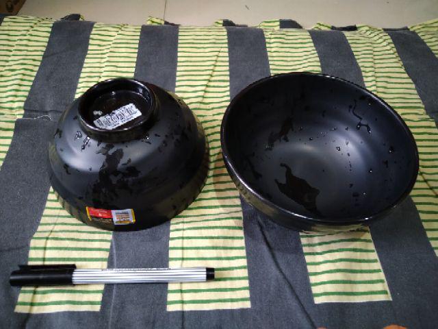 2 Pcs Mangkok Melamin Tembikar 5  Golden Dragon W3505a