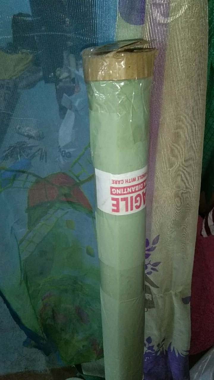 Fiber Pagar Bambu Panda Kecil Biru Hitam Putih Hijau Tutup Ventilasi Pintu