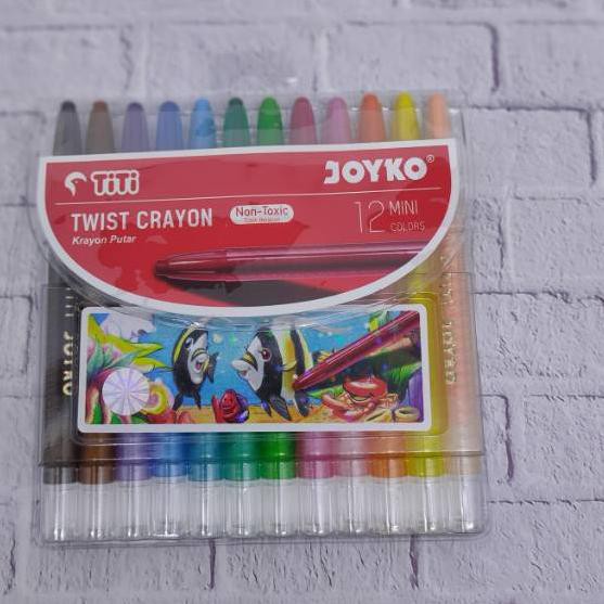 

Best Seller!! (gle-1272) Crayon 12 warna titi putar MINI
