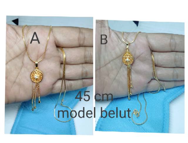 P6. Kalung wanita dewasa lapis emas