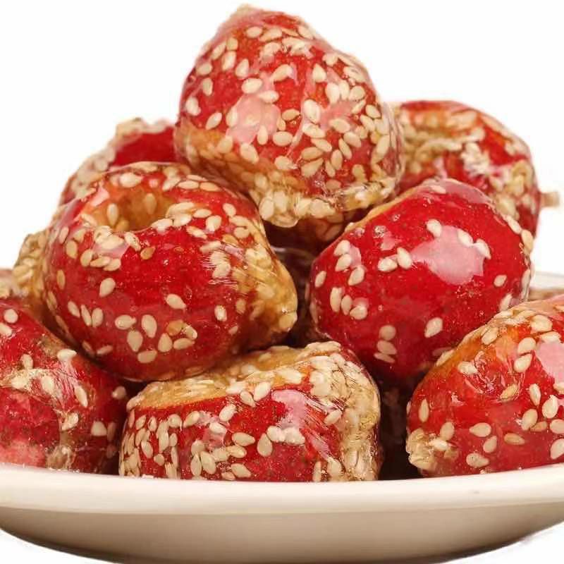 (HALAL) Freeze Dried Sugar Coated Haws perbiji / Bingtanghulu 冰糖葫芦 (1颗)