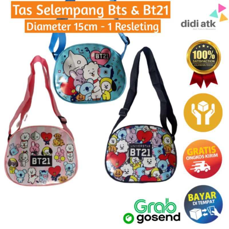 Tas Selempang Mini Motif Bt21 Tas Kecil Karakter Bts
