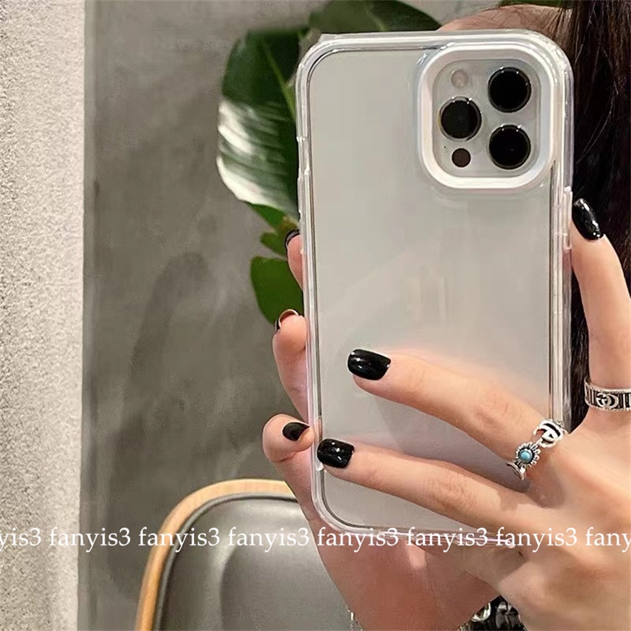 Soft Case Pelindung Transparan 3 In 1 Tahan Banting Untuk For iPhone 13 12 11 Pro Max XS Max XR X XS 8 7 Plus SE 2020