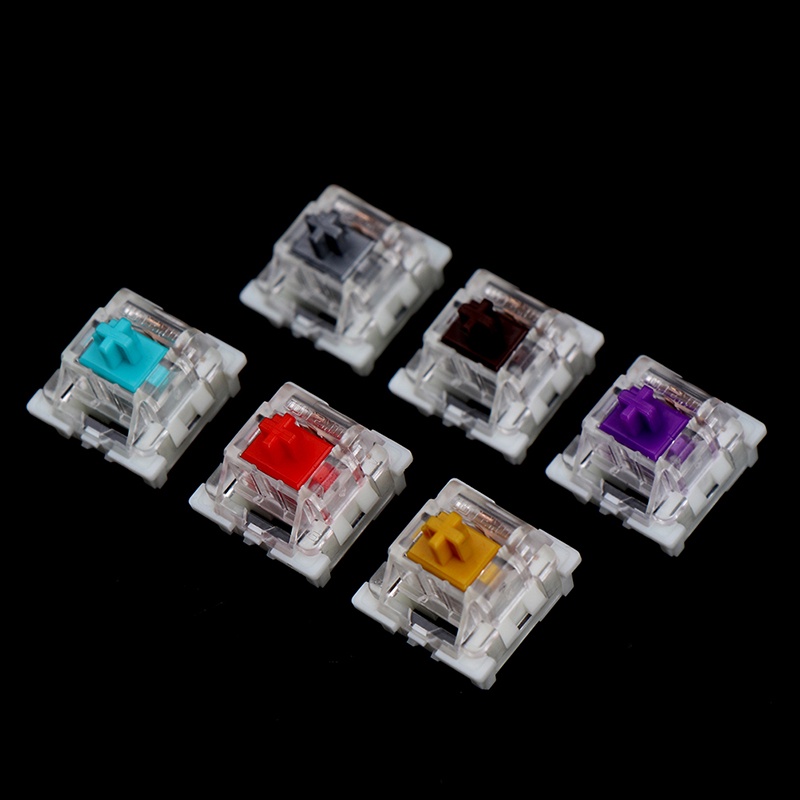 10pcs outemu mx keyboard Mekanikal 3 Pin Warna Hitam / Biru