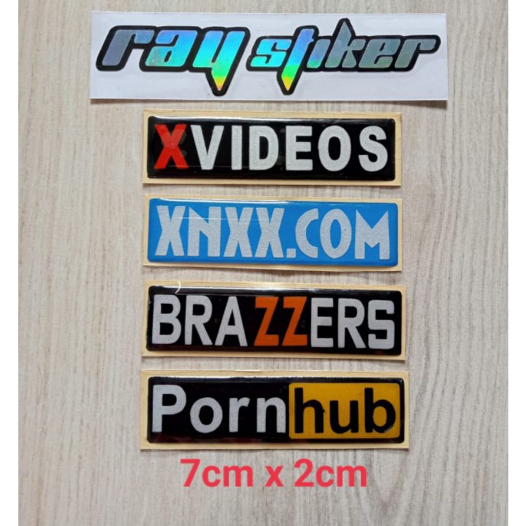 STIKER EMBLEM BRAZZERS..XNXX..PORNHUB 3D