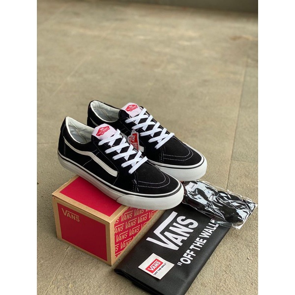 SEPATU SNEAKERS PRIA VANS SK8 LOW CLASIC B/W MIRROR 1:1 HIGH PREMIUM IMPORT