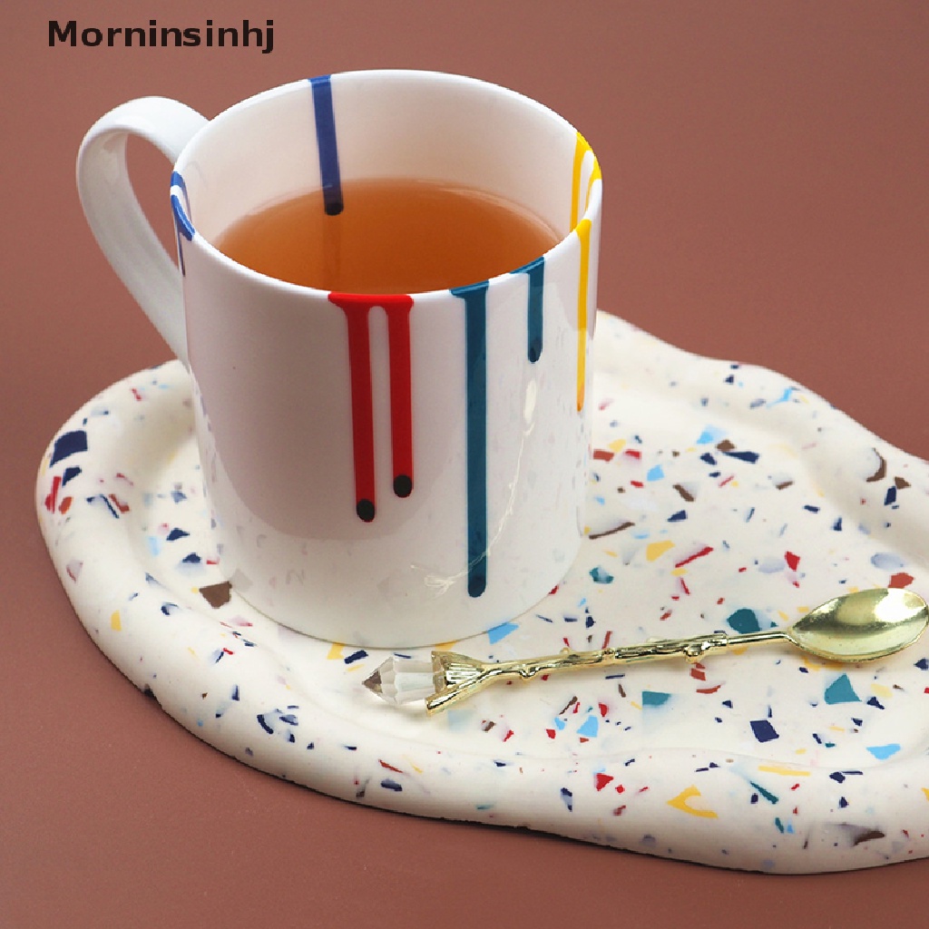 Mornin DIY Resin Irregular Clouds Plate Tray Tea Coaster Piring Perhiasan Cetakan Silikon id