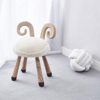 Kursi Mini Bentuk Domba Bahan Kayu Warna Polos Untuk Kursi Mini Bentuk Domba Bahan Kayu Warna Polos Untuk