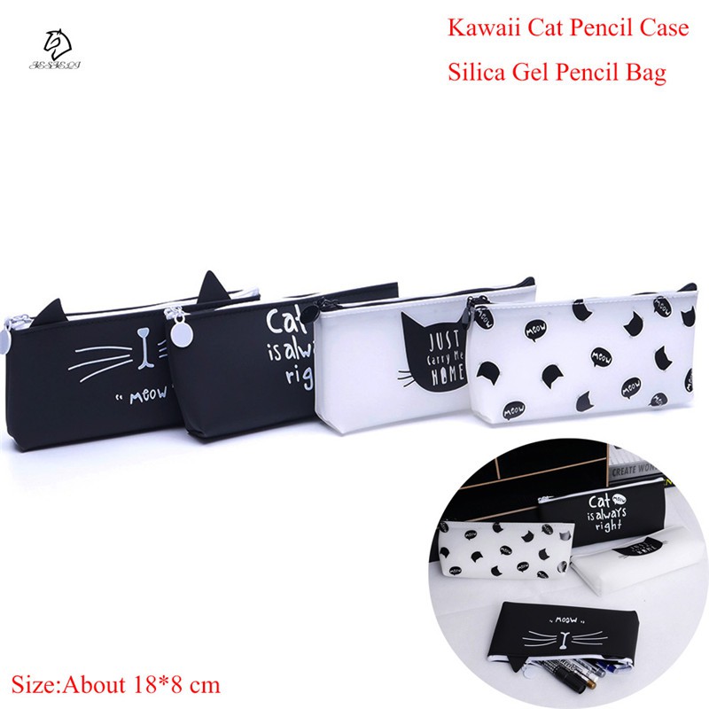 

INDORETAIL | Lucu Kucing Pensil Kasus Silika Gel Perlengkapan Sekolah Alat Tulis Bts hadiah Sekolah