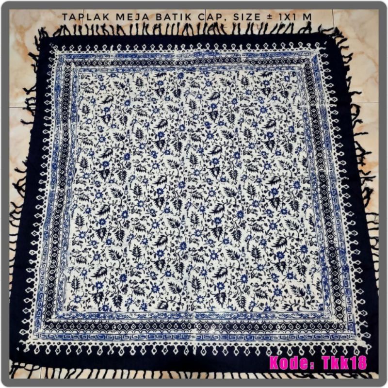 COD TAPLAK MEJA PERSEGI BATIK CAP / UKURAN 1MX1M/ GROSIR TAPLAK MEJA