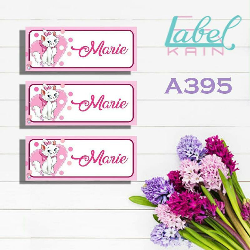 Stiker label nama baju anak paw patrol mainan