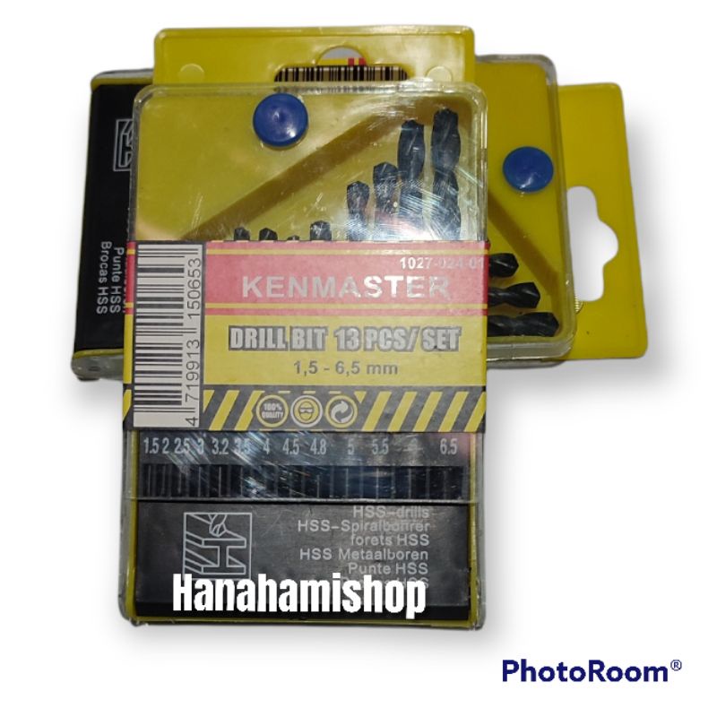 Kenmaster Drill Bit Mata Bor Besi Kayu 13 Pcs berkualitas