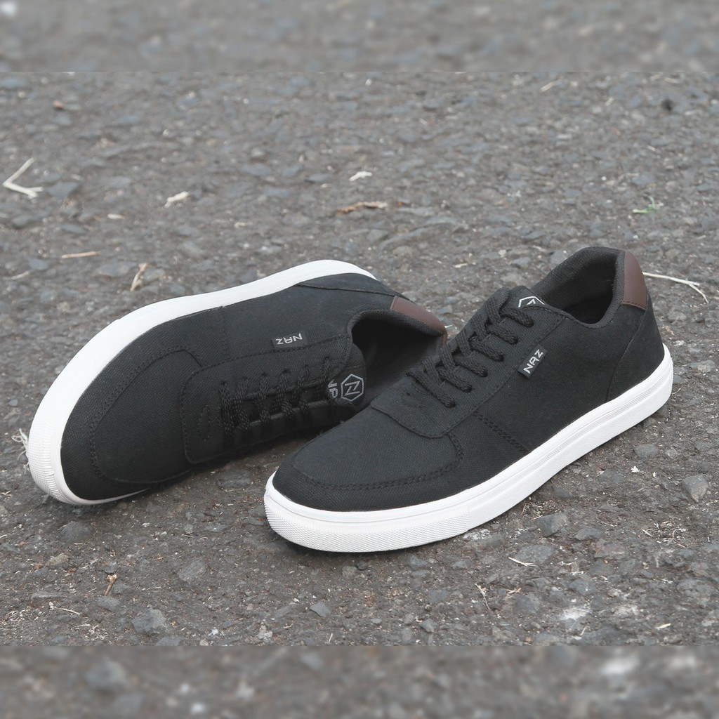 ENJI BLACK |ManNeedMe x NAZ| Sepatu Sneakers Pria Casual Shoes ORIGINAL