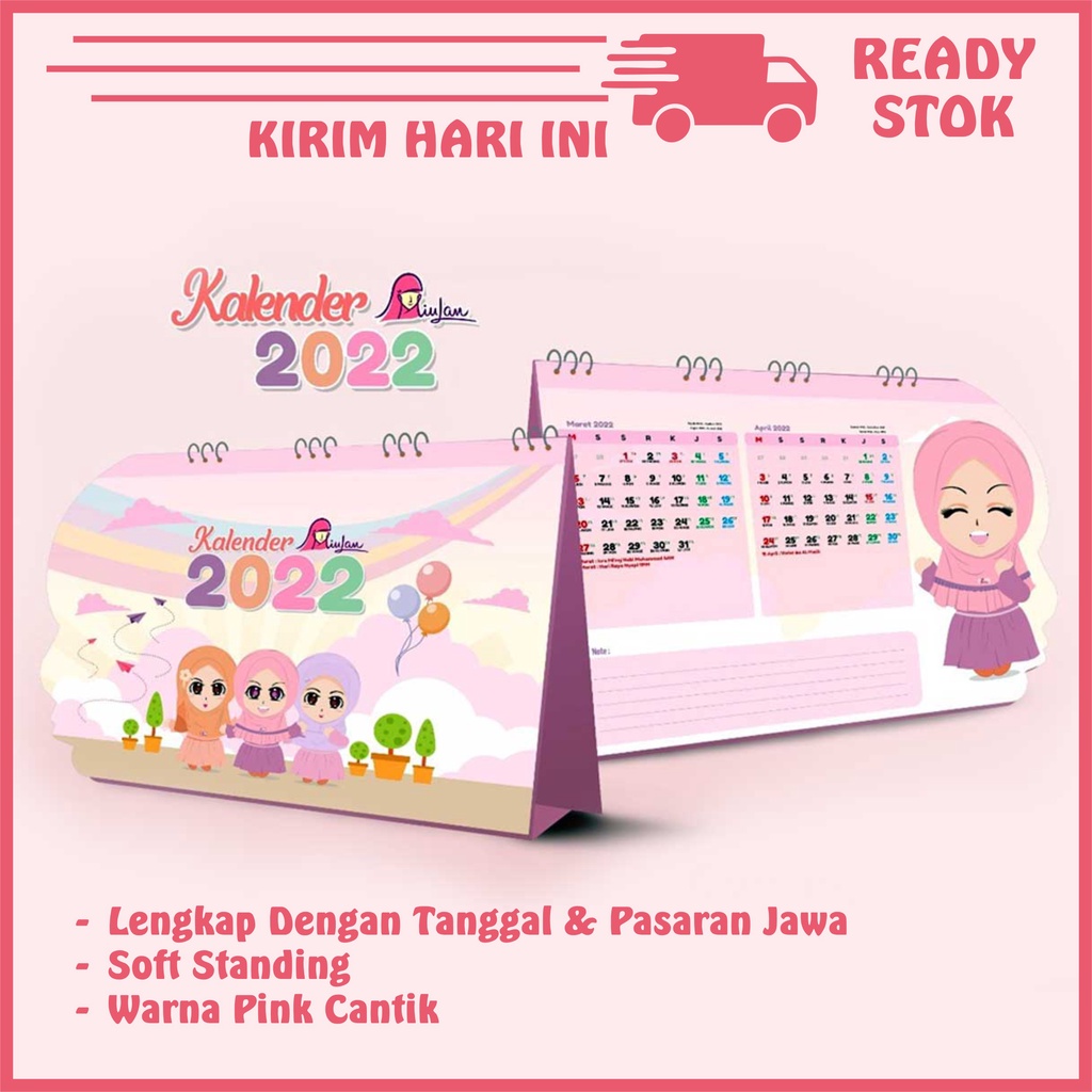 KALENDER 2022 KALENDER MEJA MIULAN EXCLUSIVE TAHUN 2022 LENGKAP DENGAN PASARAN JAWA