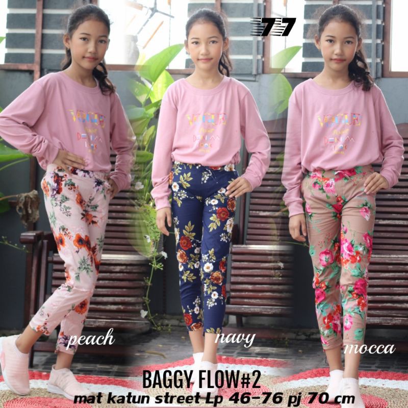 BAGGY KATUN FLOW ANAK UMUR 6-8 TAHUN