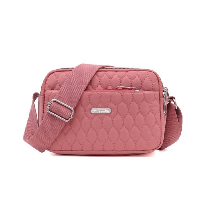 TAS SELEMPANG WANITA 5 RESLETING PINK NASATY TA469P3 IMPORT KOREA FASHION SLING BAG CEWEK MURAH KEKINIAN PREMIUM BATAM PESTA BRANDED