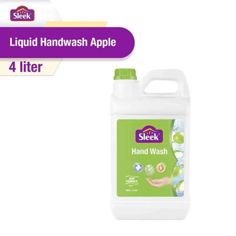 Sleek Hand Wash Lemon 4L Sabun Cuci Tangan 4L Jerigen antibacterial Vit E