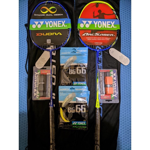 RAKET IMPOR ARC SABER DAN DUORA 88 FREE TAS DAN GRIP