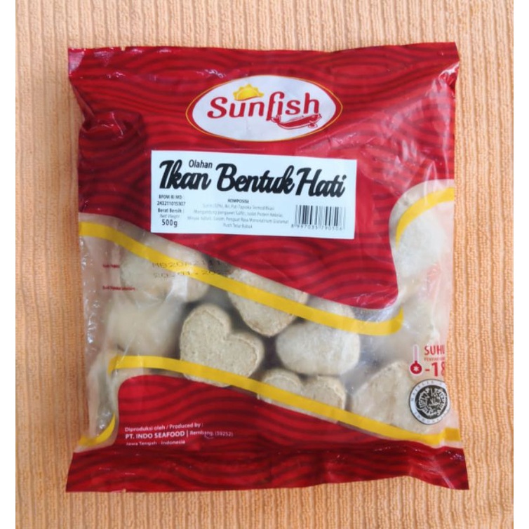 

Sunfish Bentuk Hati 500gr/baso ikan/frozen