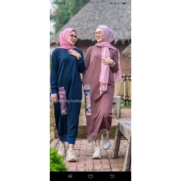 gamis jumbo Davina terbaruu model numia