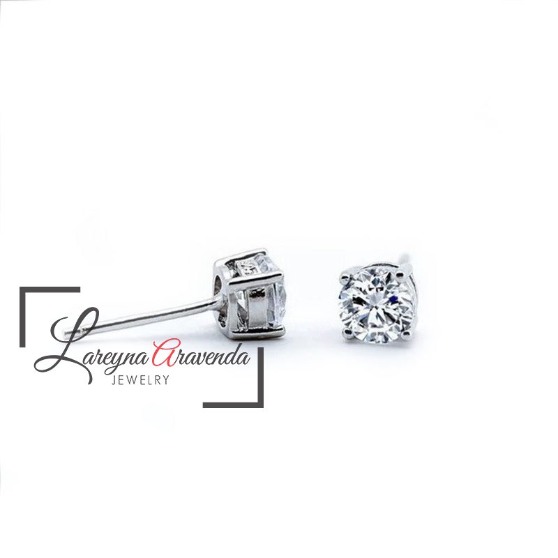 Anting Wanita Silver S925 Model Classic Diamond Crystal AT021