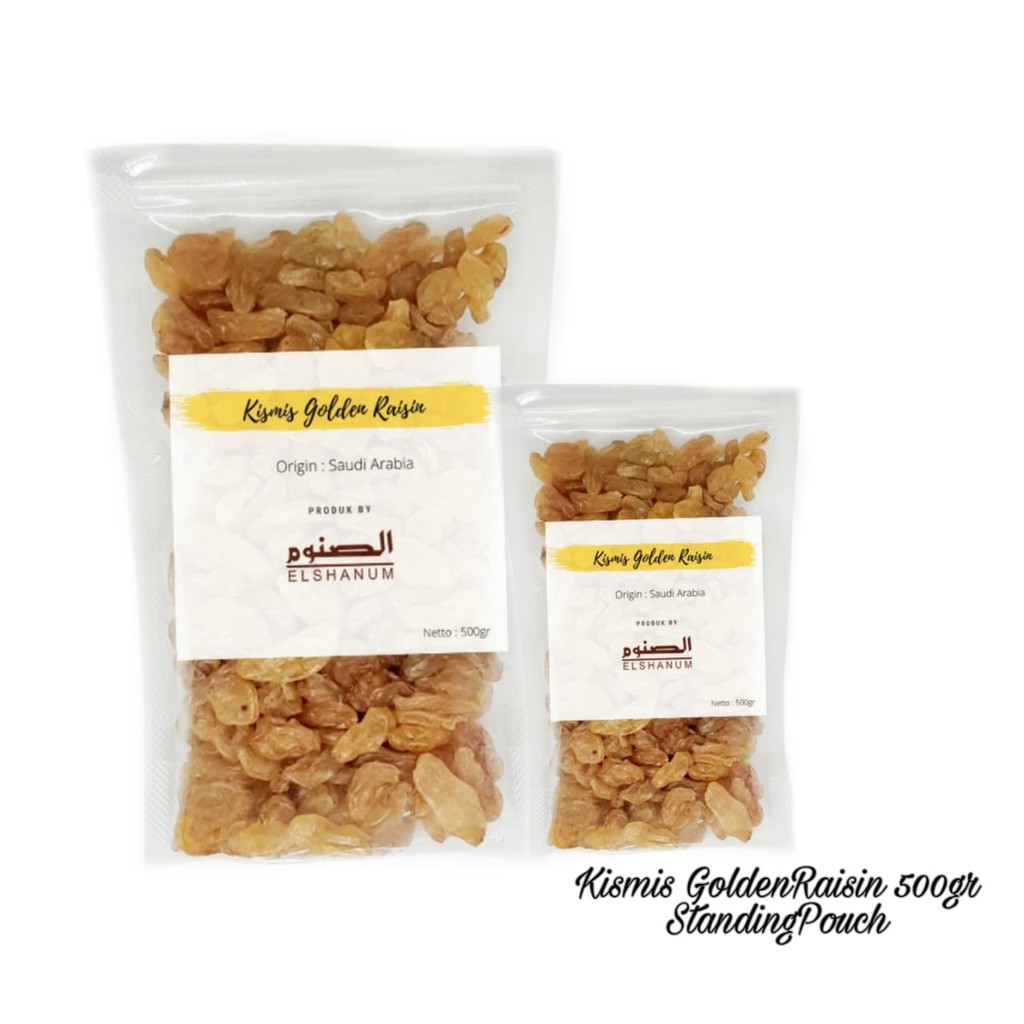 

KISMIS GOLDEN RAISIN ELSHANUM 500grm Standing Pouch / KISMIS GOLDEN RAISIN / KISMIS / GOLDEN RAISIN