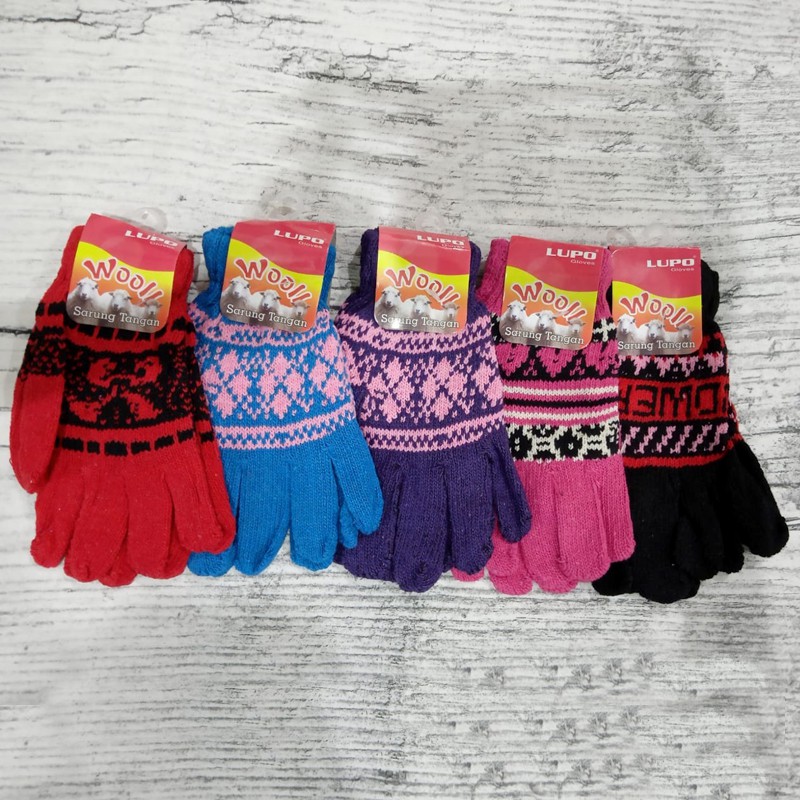 Sarung Tangan Batik Hand Gloves Sarung Tangan Rajut Sarung Tangan Wanita Pria Sarung Tangan Motor