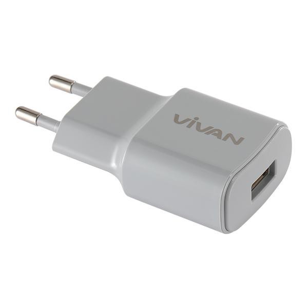 ADAPTOR CHARGER VIVAN POWER OVAL 2A Fast Charging Single USB - ORI - W