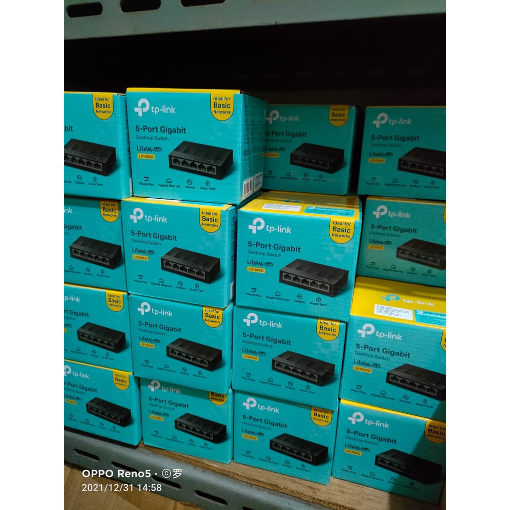 TP-LINK LS1005G 5-Port Gigabit Desktop Switch | TPLINK GARANSI RESMI | bukan LS1005