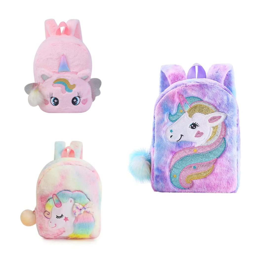 Tas Ransel Unicorn bulu tas Ransel anak Paud TK SD Karakter unicorn Original import kado ultah Anak perempuan backpack anak perempuan tas sekolah anak TAS BLINGBERRY ORIGINAL IMPORT