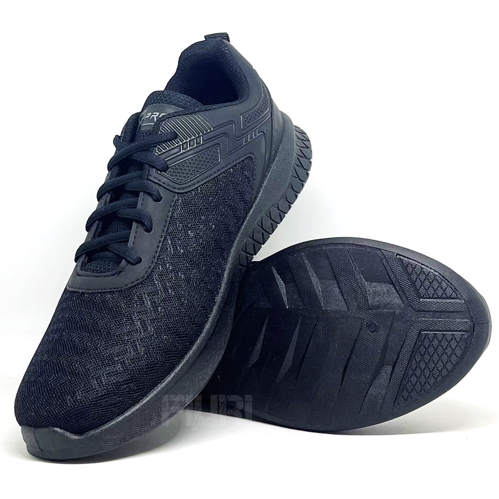 FIURI - Pro ATT Original - PA 700 FULL HITAM  39-44 - Sepatu Kets Pria - Sepatu Sneakers Pria - Sepatu Olahraga Sport Pria - Sepatu Casual Kanvas - Sepatu Jogging Lari Fitness Gym Senam Pria- Sepatu Anak Laki-Laki Cowok - Sepatu Sekolah Bertali SD SMP SMA