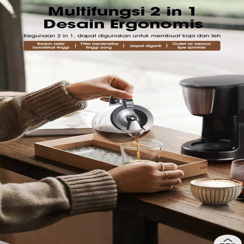 Samono SW-CMB06 Coffee Machine Mesin Kopi Multifungsi 750ML 2in1 600W