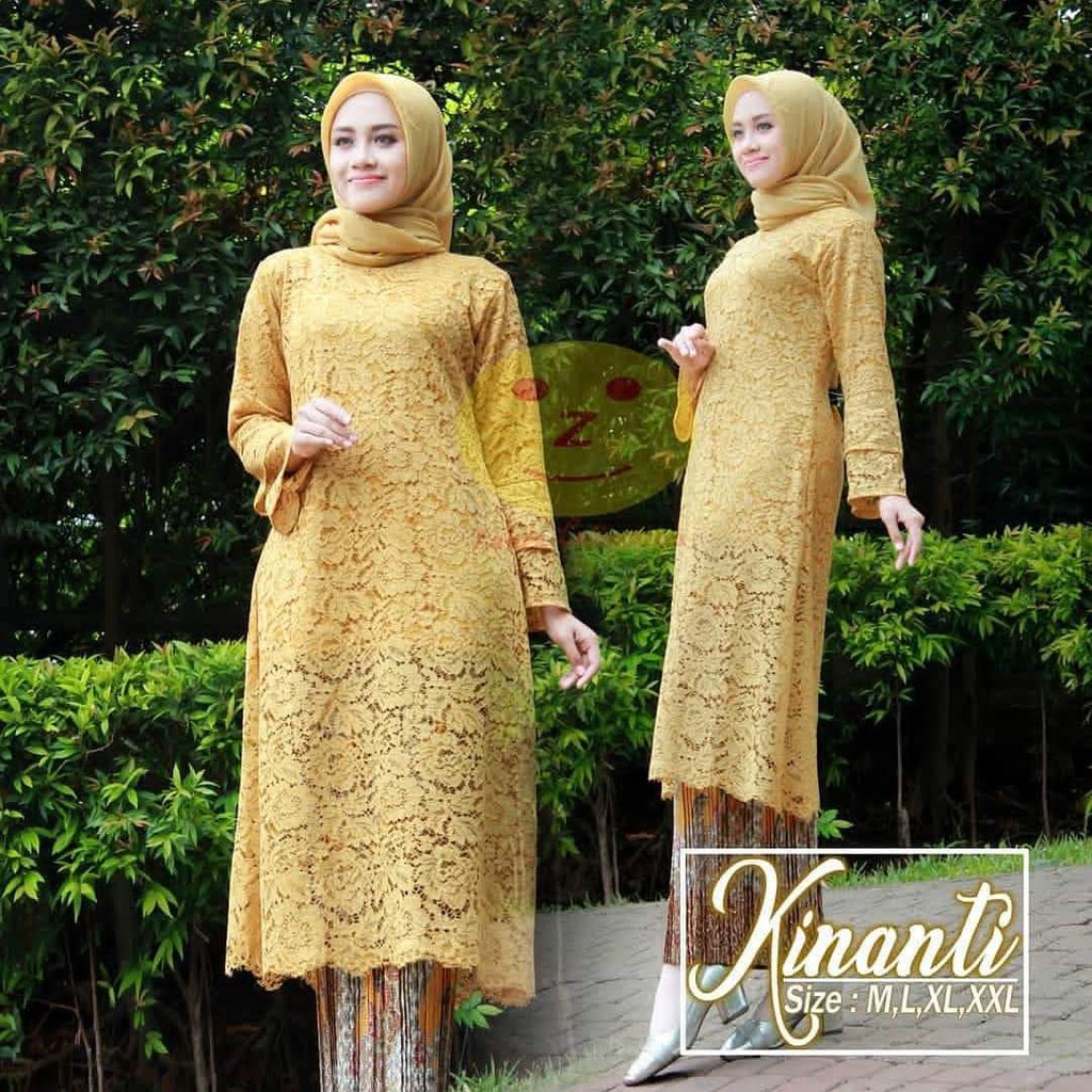 pakaian terlaris/tunik brukat/pakaian wanita/fashion wanita/brukat kintani II/kebaya brukat